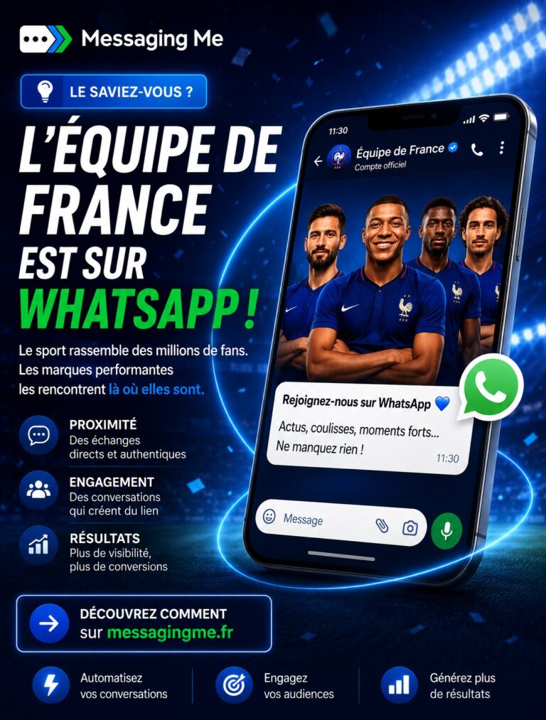 Le saviez-vous ? L'équipe de France de football est sur WhatsApp ! 1 l'équipe de France est sur WhatsApp