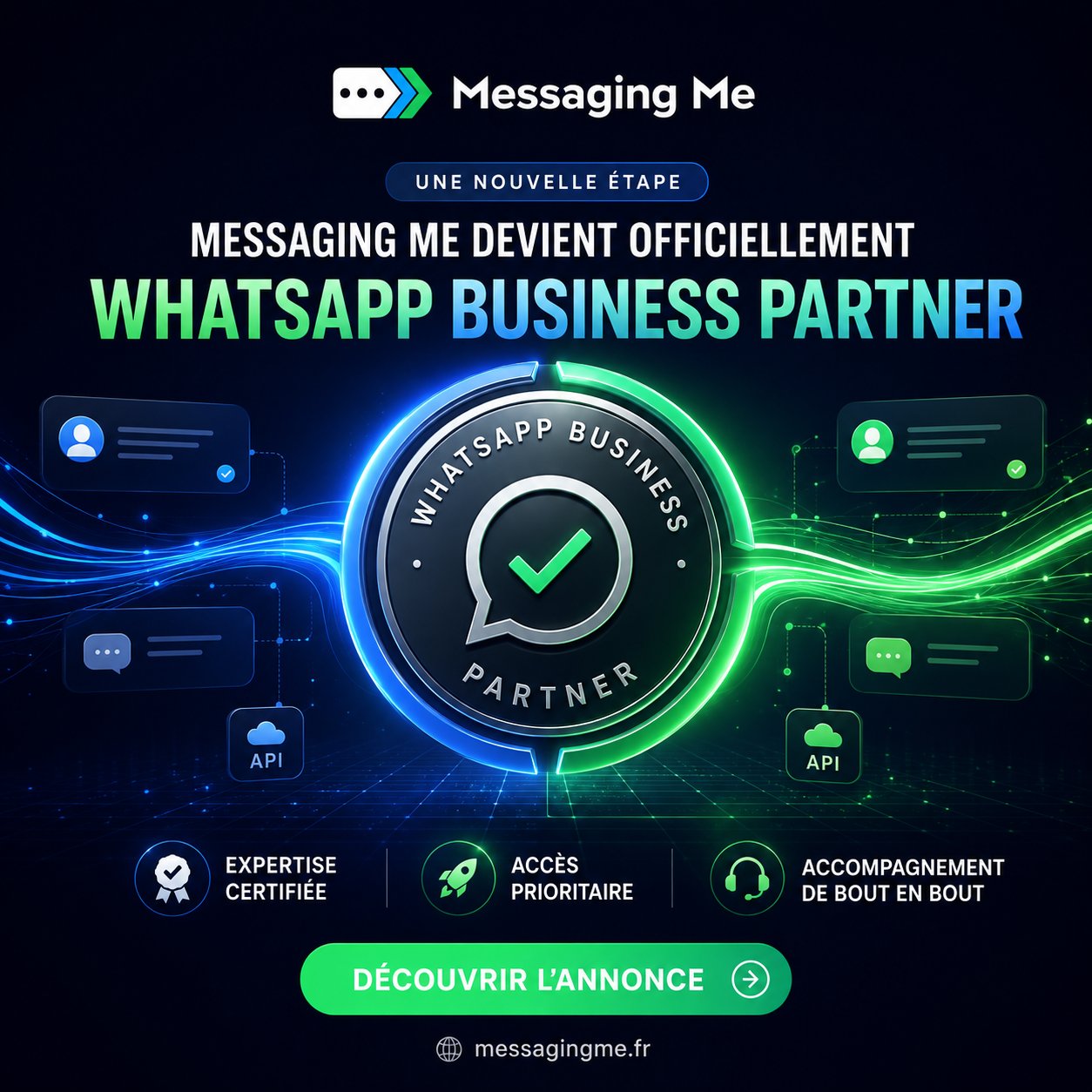 messaging me publicite whatsapp business partner